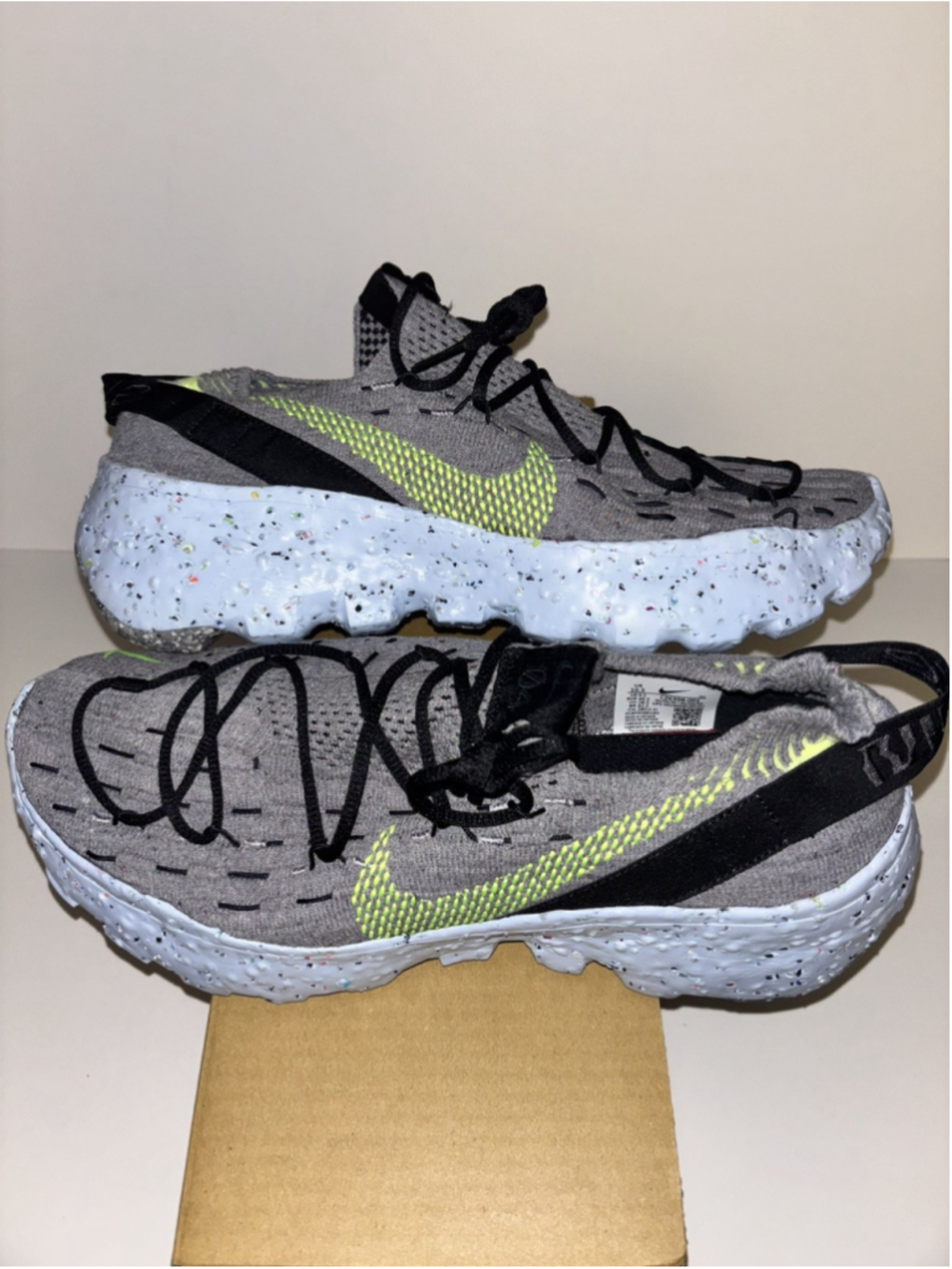 Size 12 - Nike Space Hippie 04 Gray - Volt W (Mens 10.5) super comfortable!!!